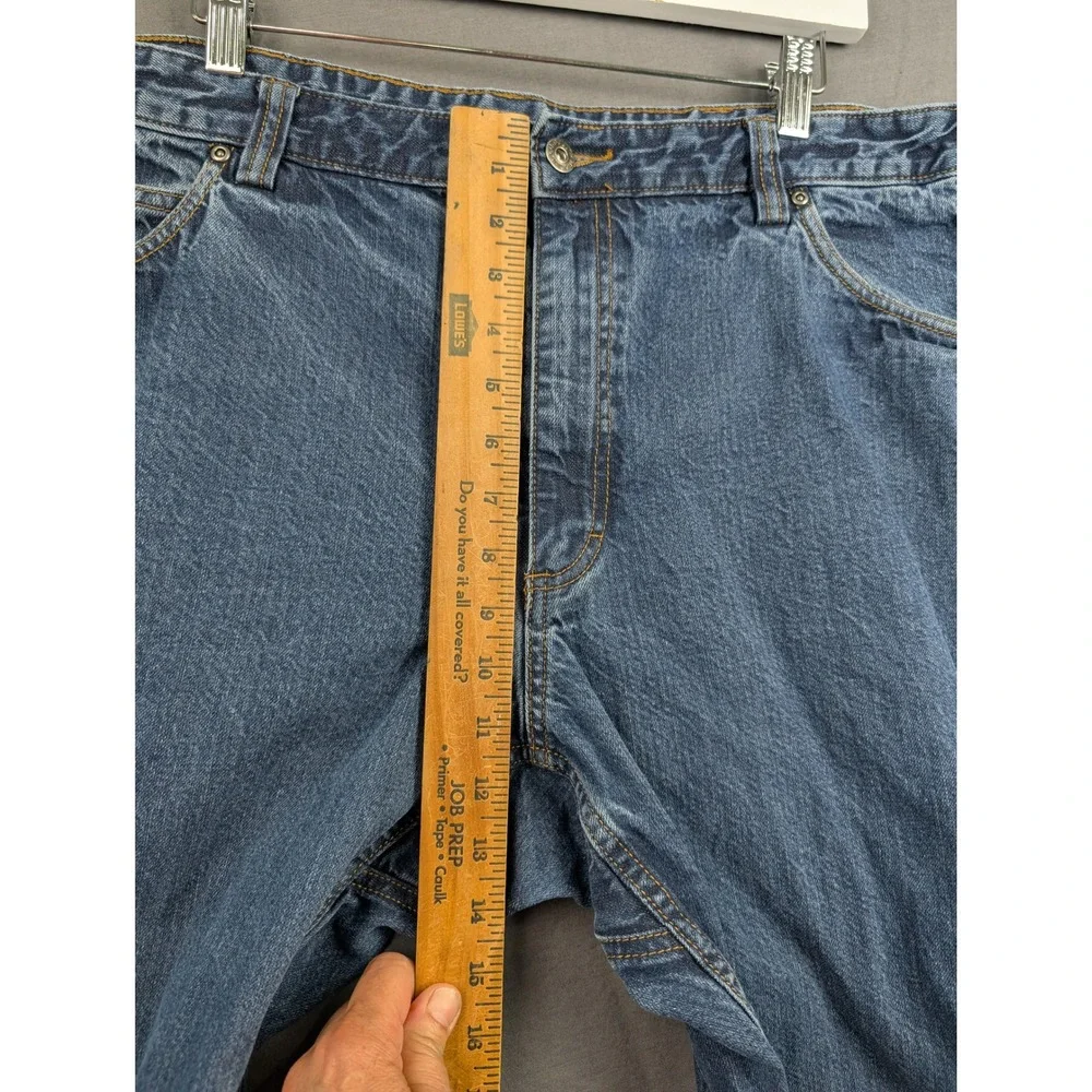 Duluth Trading Co Trim Fit Blue Denim Jeans 44x30 Mens Straight Leg‎